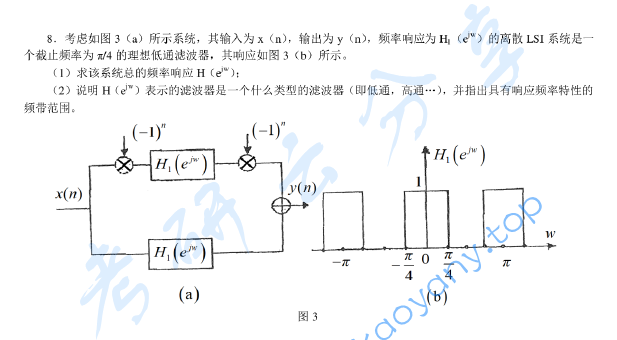 2010年上海交通大学819信号系统与信号处理考研真题,上海交通大学信号系统与信号处理,上海交通大学,信号系统与信号处理,第3张