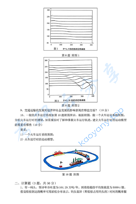2013年上海海事大学802交通运输工程导论考研真题,上海海事大学交通运输工程导论,上海海事大学,交通运输工程导论,第2张