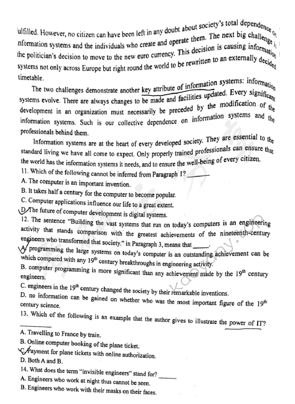 2017年江西财经大学617综合英语考研真题,江西师范大学综合英语,江西师范大学,综合英语,第6张