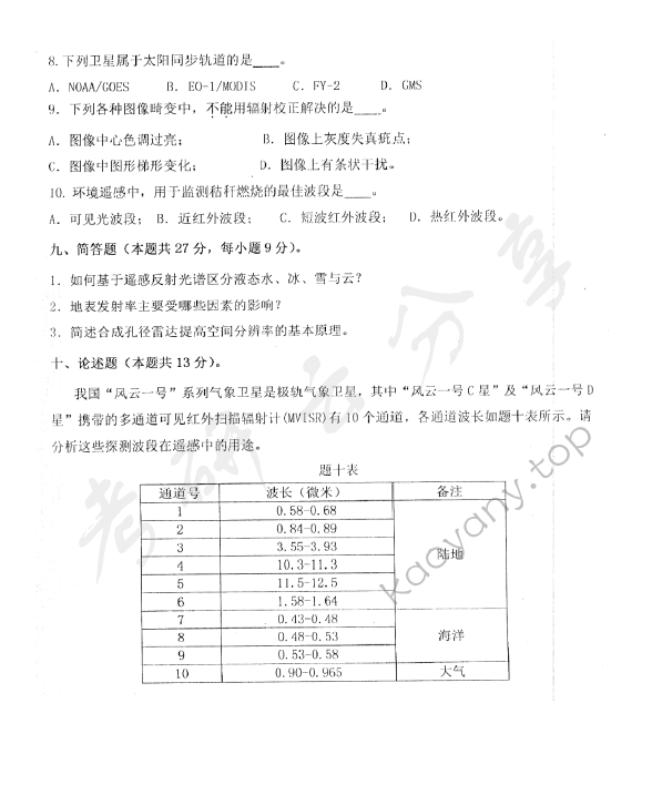 2019年北京航空航天大学872摄影测量与遥感综合考研真题,北京航空航天大学摄影测量与遥感综合,北京航空航天大学,摄影测量与遥感综合,第7张