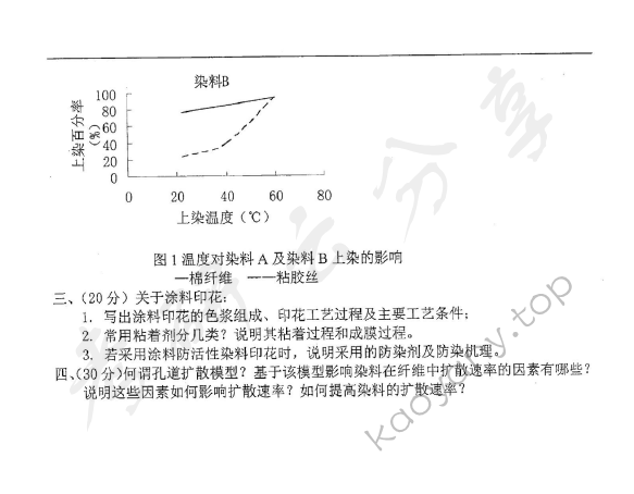 2016年东华大学857染整工艺原理（2）考研真题,东华大学染整工艺原理,东华大学,染整工艺原理,第4张