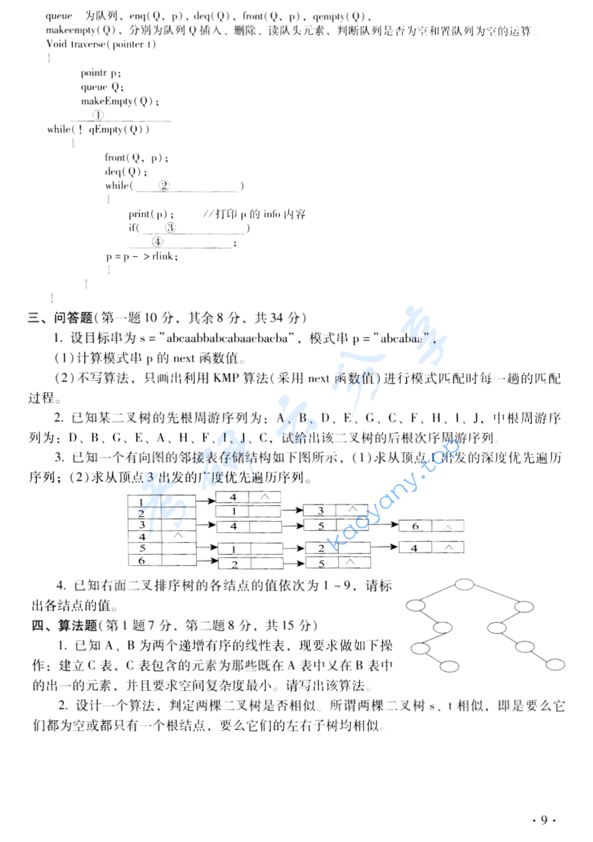 2004年北京大学软件工程与数据结构考研真题,image.png,北京大学软件工程与数据结构,北京大学,软件工程与数据结构,第3张