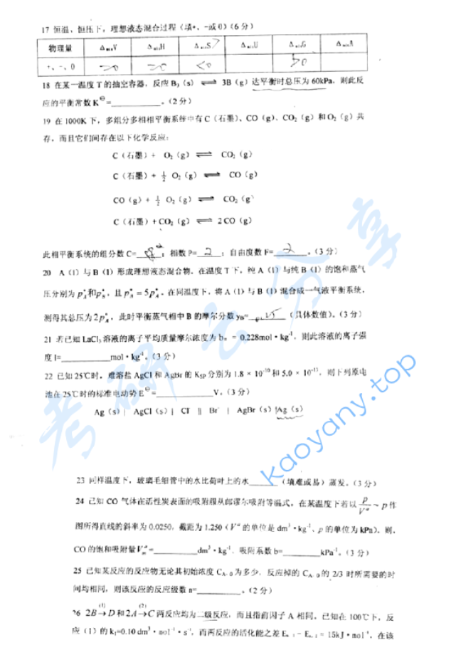 2007年福州大学820物理化学考研真题,image.png,福州大学,物理化学,福州大学物理化学,第2张