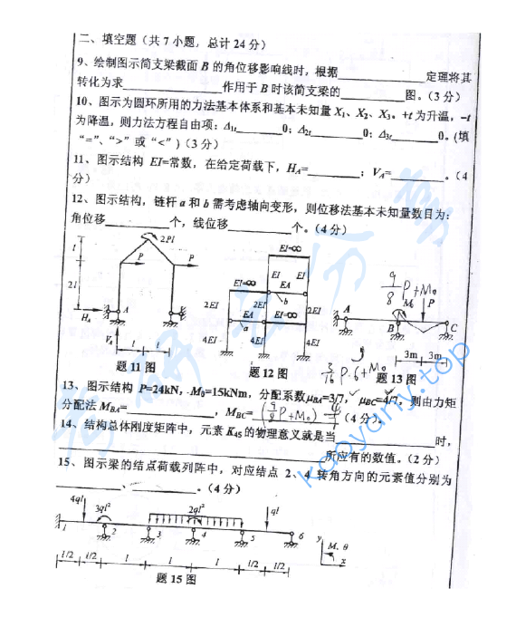 2002年浙江大学910结构力学考研真题,image.png,浙江大学结构力学,浙江大学,结构力学,第3张