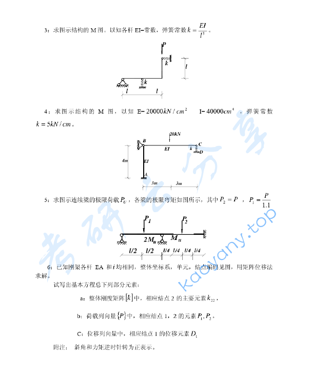 1994年浙江大学结构力学考研真题,image.png,浙江大学结构力学,浙江大学,结构力学,第2张
