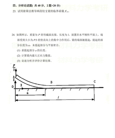 2020年上海交通大学材料力学考研真题,image.png,上海交通大学材料力学,上海交通大学,材料力学,第3张