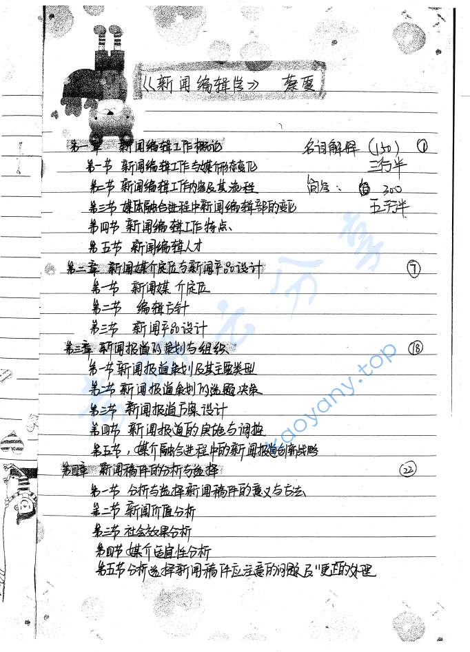 蔡雯《新闻编辑学》考研复习笔记-手写版.pdf,image.png,蔡雯,新闻编辑学,考研笔记,第1张