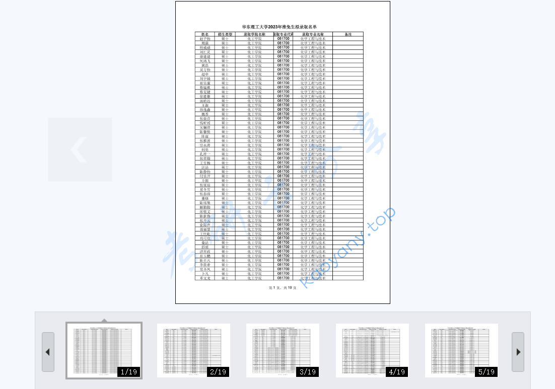 2023年华东理工大学录取名单（推免）,image.png,华东理工大学,第1张