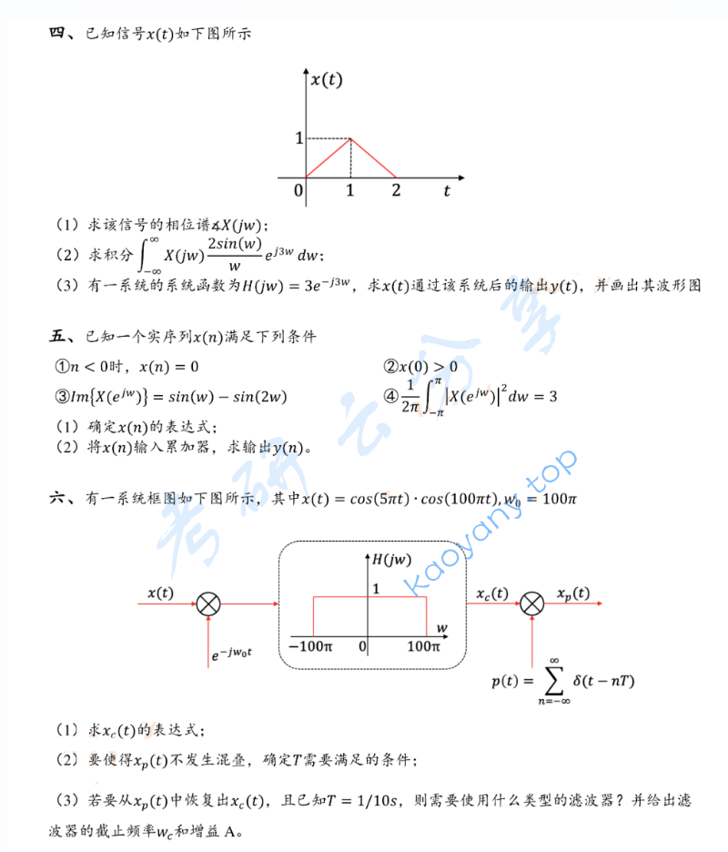 2022年华南理工大学811信号与系统考研真题,image.png,华南理工大学信号与系统,华南理工大学,信号与系统,第2张