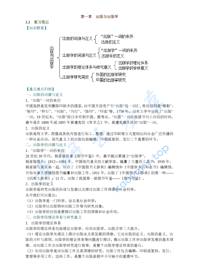 张志强《现代出版学》笔记和考研真题详解
