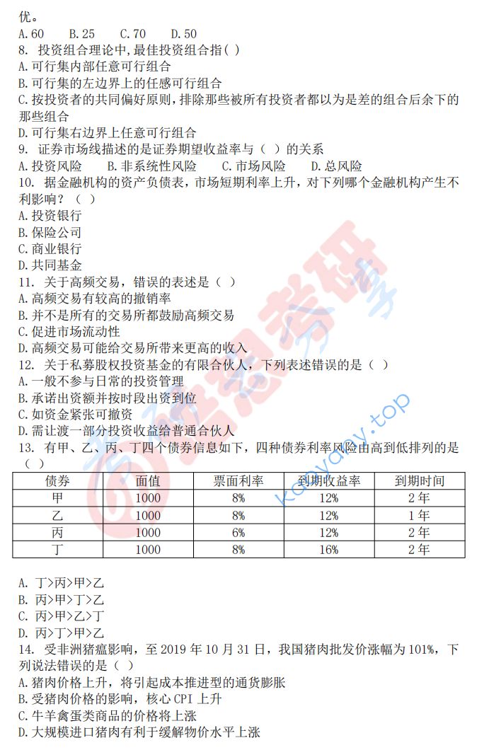 2020年上海财经大学431金融学综合考研真题,图片,上海财经大学金融学综合,上海财经大学,金融学综合,第2张