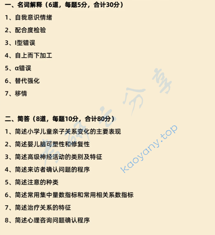 2025年苏州大学347心理学专业综合考研真题