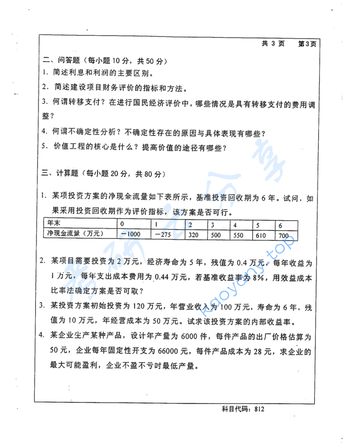 2015年长沙理工大学812工程经济考研真题,image.png,长沙理工大学工程经济,长沙理工大学,工程经济,第3张