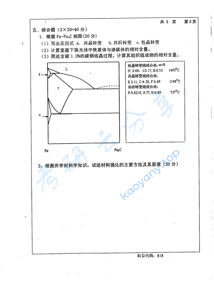 2016年长沙理工大学818材料科学基础考研真题,image.png,长沙理工大学材料科学基础,长沙理工大学,材料科学基础,第3张