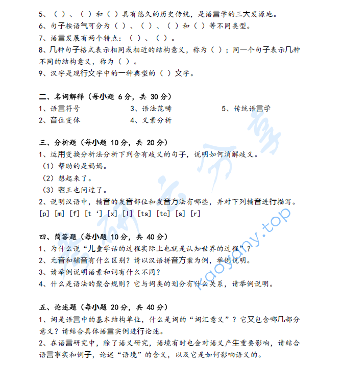 2020年海南大学858语言学理论考研真题,image.png,海南大学语言学理论,海南大学,语言学理论,第2张