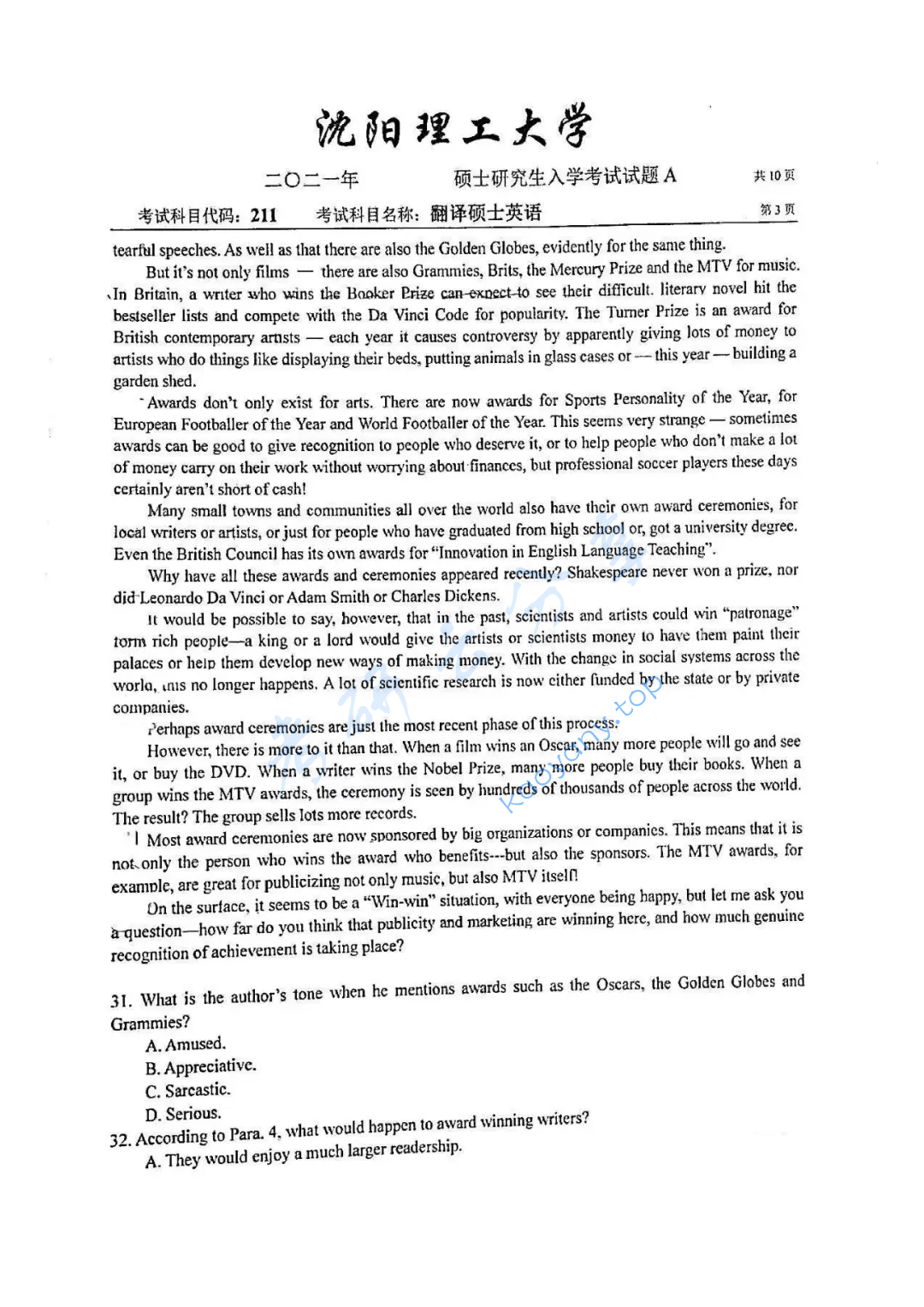 2021年沈阳理工大学211翻译硕士英语考研真题,image.png,沈阳理工大学翻译硕士英语,沈阳理工大学,翻译硕士英语,第3张