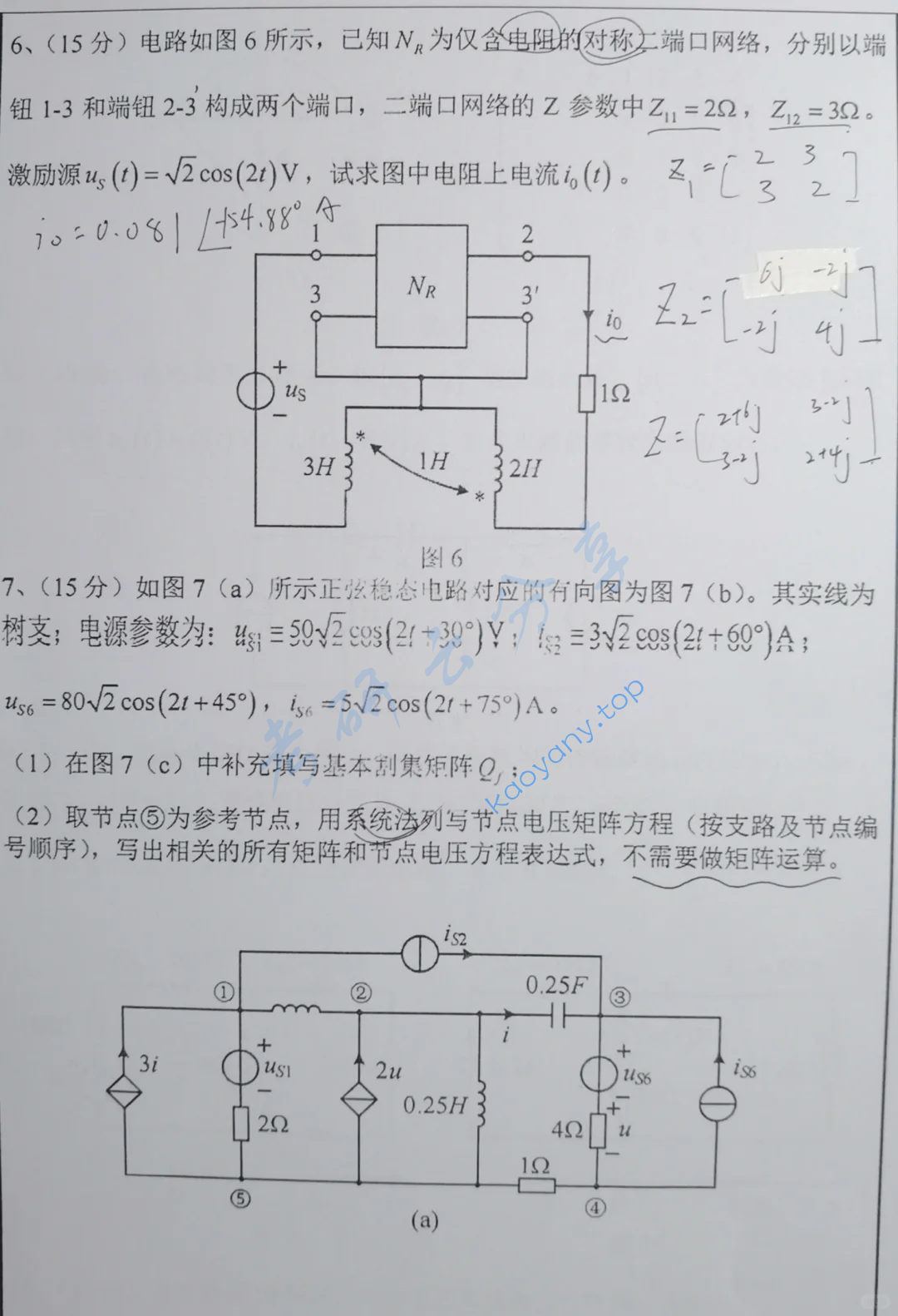 2022年华中科技大学814电路考研真题,image.png,华中科技大学电路,华中科技大学,电路,第3张