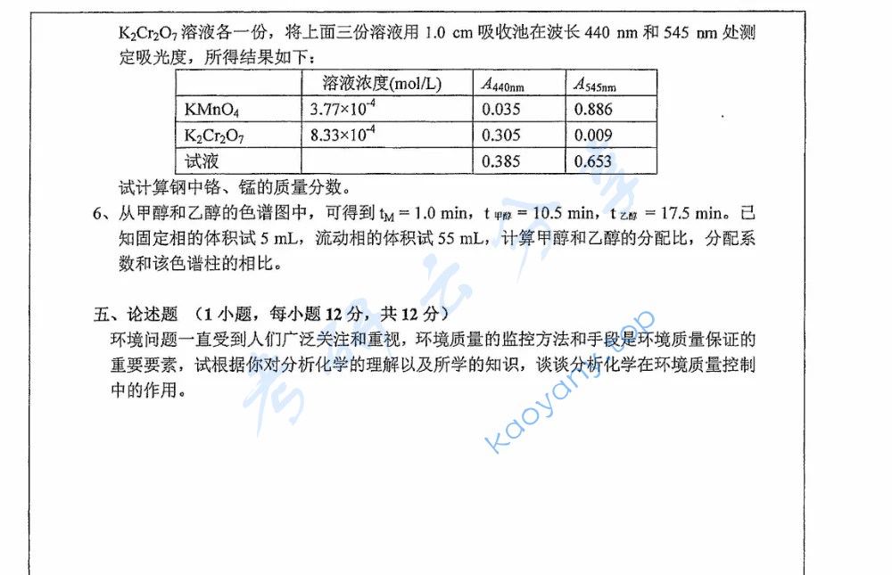2018年湖南师范大学847分析化学考研真题,image.png,湖南师范大学分析化学,湖南师范大学,分析化学,第4张