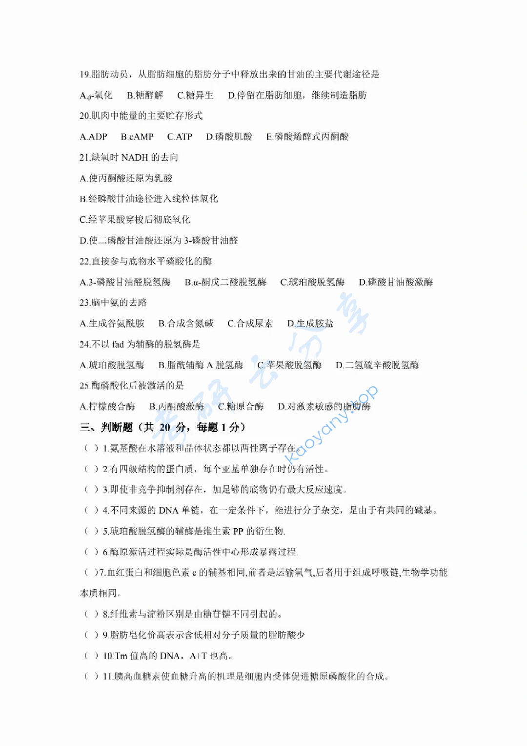 2024年西北大学338生物化学考研真题,image.png,西北大学生物化学,西北大学,生物化学,第3张
