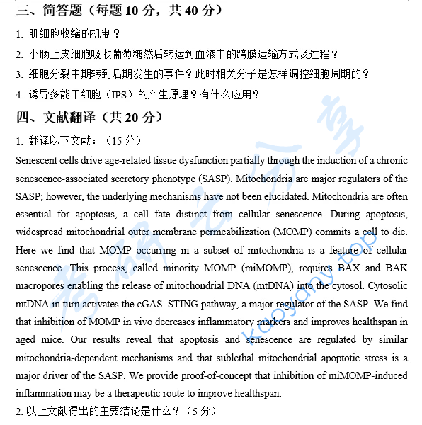 2024年东南大学997细胞生物学考研真题,image.png,东南大学细胞生物学,东南大学,细胞生物学,第3张
