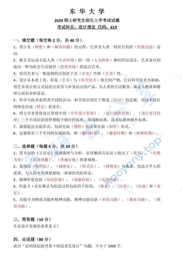 2024年东华大学619设计理论考研真题,image.png,东华大学设计理论,东华大学,设计理论,第2张